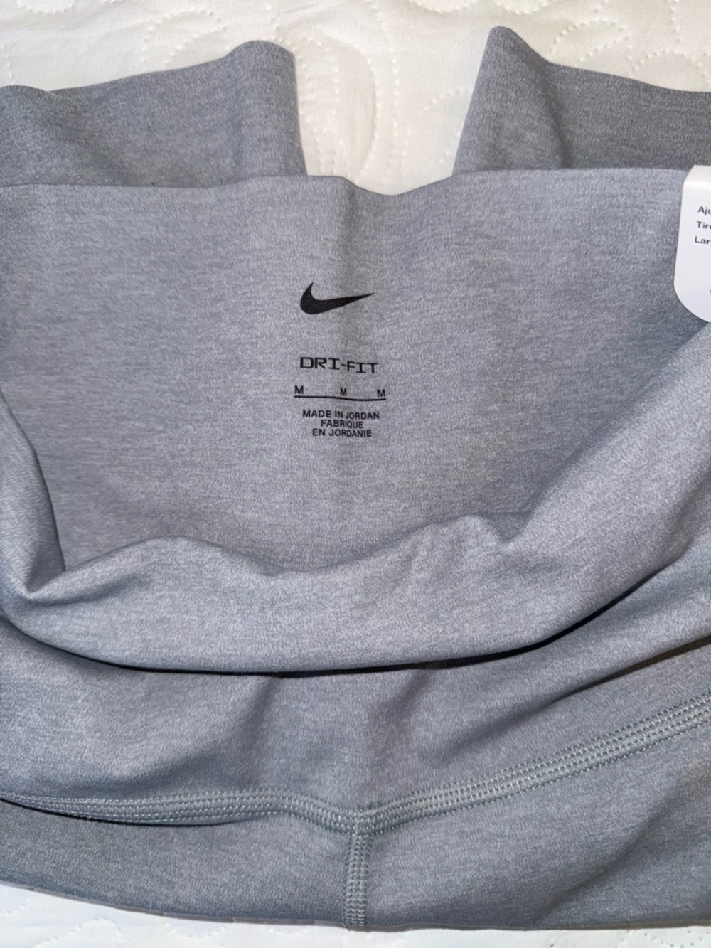 Nike Women's Gray High-Waist Bike Shorts - Picture 4 of 7